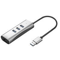 Adattatore da USB3.0 a GLAN+3xUSB3.2 (12.99.1116-10)