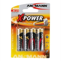Ansmann X-Power alcaline batterie haut de gamme, Mignon (AA), 4 pcs. (5015663)