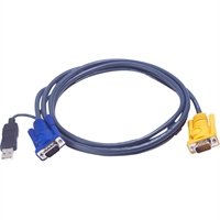 Aten 2L-5202UP, Cavo KVM, VGA USB-PS/2, 1,8m - Connettore console: SPHD 3 in 1
