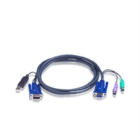 Aten 2L-5502UP, Cavo KVM, VGA USB a VGA PS/2, 1,8m
