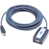 Aten UE250 Cavo USB 2.0 A maschio / A femmina, Attivo Repeater, nero, 12m