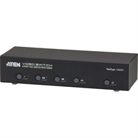 Aten VS0401,VGA Audio/Video Switch, 4 porte, Audio, RS-232