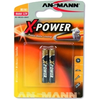 Batteria Alcalina, microstilo AAAA, Blister 2pz (Ansmann X-Power 1510-0005)