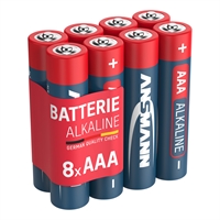 Batteria Alcalina, ministilo AAA, 1,5V, Blister 8pz (Ansmann 5015360)