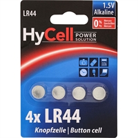 Batteria Alcaline Batterie a bottone, Typ LR44, Blister 4pz, HyCell