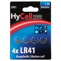Batteria Bottone Alcalina, LR 41, 1,5V, Blister 4pz (Ansmann HyCell 1516-0025)