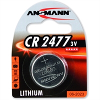 Batteria Bottone Litio, CR 2477, 3V, Blister 1pz (Ansmann 1516-0010)