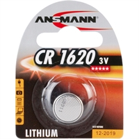 Batteria Bottone Litio, CR1620, 3V, Blister 1pz (Ansmann 5020072)