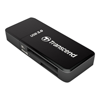Card Reader USB3.1 Gen1 Transcend Nero SD e micro SD - HC(UHS-I)/XC(UHS-I) (TS-RDF5K)