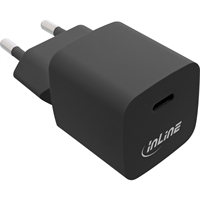 Caricatore InLine® USB singolo USB-C, Power Delivery, PPS, 33W, nero
