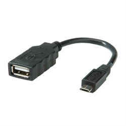 Cavo Micro USB A/F 2.0 0,15m Type USB A/F-Micro B/M (11.02.8311-25)