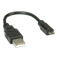 Cavo Micro USB A/M 2.0 0,15m Type USB A/M-Micro B/M (11.02.8310-25)