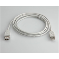 Cavo Prolunga USB 2.0 0,8m Bianco Type A M/F (11.99.8946-50)