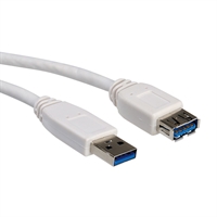 Cavo Prolunga USB 3.0 1,8m Bianco Type A M/F (11.99.8978-50)