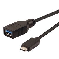 Cavo Type A/F Type C/M USB 3.2 0,5m Nero (11.02.9030-10)