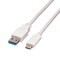 Cavo Type A/M Type C/M USB 3.2 0,5m Bian co (11.99.9010-20)