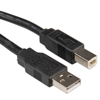 Cavo USB2.0 0,8m Type A-B Black (11.02.8808-50)
