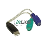 Convertitore USB - 2X PS2 Inline