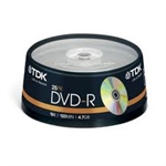 DVD-R TDK 4.7GB 16X Cake 25PZ