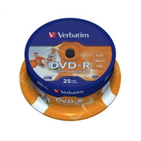 DVD -R Verbatim 4,7GB Spindle 25Pz. (43538/25)