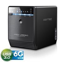 Fantec QB-35US3-6G Box esterno, USB 3.0, eSATA, 4x HDD 3,5