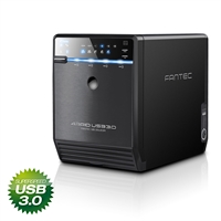 FANTEC QB-35US3R Storage Box esterno, USB 3.0 & eSATA, 4x HDD 3,5