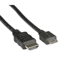 HDMI High Speed Cable with Ethernet 2,0m A/M-HDMI C/M-mini HDMI (11.99.5580-10)