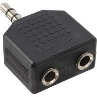 InLine® Adattatore Audio, 3,5mm Jack m. a 2x 3,5mm Jack f., Stereo, Y form