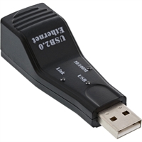 InLine® Adattatore di rete Lan Fast Ethernet USB 2.0, 1x RJ45 10/100MBit