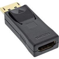 InLine® Adattatore DisplayPort maschio a HDMI femmina, nero, 4K2K, DP 1.1, 1080p