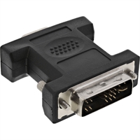 InLine® Adattatore DVI-A 12+5 maschio a VGA 15pin HD femmina, analogico
