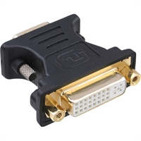 InLine® Adattatore DVI-A 24+5 femmina a VGA 15pin HD maschio, analogico, dorato