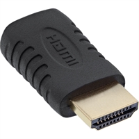 InLine® Adattatore HDMI Tipo A Maschio a Mini HDMI Tipo C Femmina, dorato, 4K2K