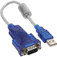 InLine® Adattatore USB A / Seriale RS232 Sub-D 9pin m., ferrite, Premium