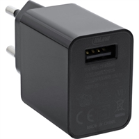 InLine® Alimentatore USB, caricabatterie, da 100-240V a 5V/2,5A, nero