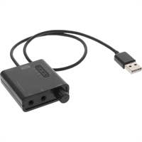 InLine®, Amplificatore per cuffie USB HQ, con equalizz. e uscita audio ottica
