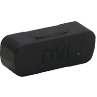 InLine® Antipolvere DVI femmina, nero, 50pz, tappi chiusura e protezione prese