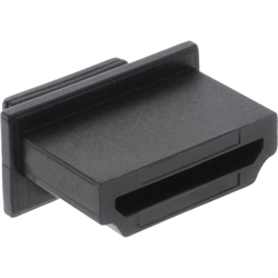 InLine® Antipolvere HDMI femmina, nero, 10pz, tappi chiusura e protezione prese