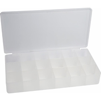 InLine® Box portaminuteria, plastica trasparente. 213x114x35mm, 18 slot