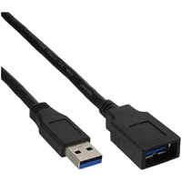 InLine® Bulk Pack 80Pz., Prolunga cavo USB 3.2, A maschio / femmina, nero, 1m