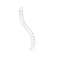 InLine® Canalina flessibile, verticale per tavoli, 2 camere, 0,80m bianco