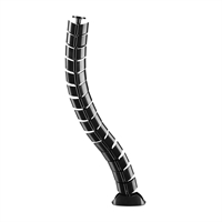 InLine® Canalina flessibile, verticale per tavoli, 2 camere, 0,80m nero