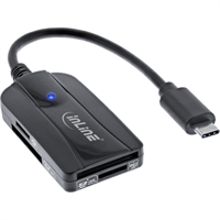 InLine® Card reader 3.2 Gen.1 USB-C, SD/SDHC/SDXC, microSD, compatibile con UHS-II