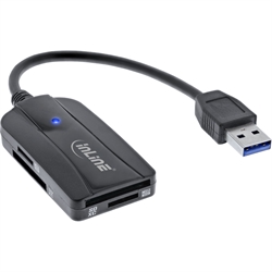 InLine® Card reader USB 3.1 USB-A, SD/SDHC/SDXC, microSD, compatibile con UHS-II