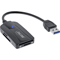InLine® Card reader USB 3.2 Gen.1 USB-A, SD/SDHC/SDXC, microSD, compatibile con UHS-II