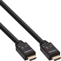 InLine® Cavo HDMI 2.0, attivo, 4K2K, guaina nylon, 10m, High Speed, Ethernet