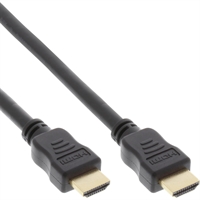 InLine® Cavo HDMI 2.0, High Speed, Ethernet, 4K2K, 4K3D, 0,3m, Premium, dorato