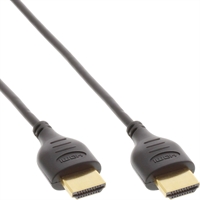 InLine® Cavo HDMI 2.0, Super Slim A/A, Ethernet,, 4K2K, 0,5m, Premium