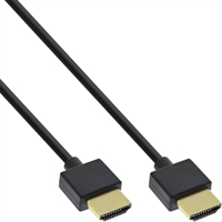 InLine® Cavo HDMI 2.0, Super Slim A/A, Ethernet,, 4K2K, 1m, Premium