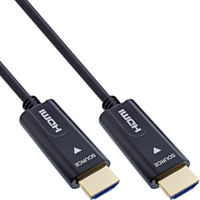 InLine® Cavo HDMI AOC, High Speed HDMI with Ethernet, 4K/60Hz, M/M 100m